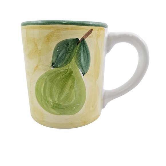 Caleca Frutta Hand Painted Italian Made 16 Oz Ceramic Mug Cups - Set of 2 - Picture 9 of 16